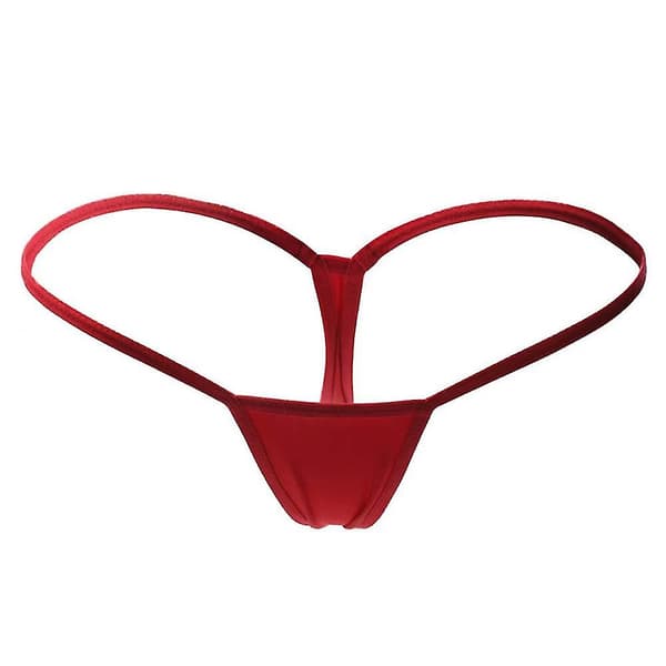 Sexy Mini Stringtruser Micro G-streng Dameundertøy Truser Undertøy Knickers Rød Red S