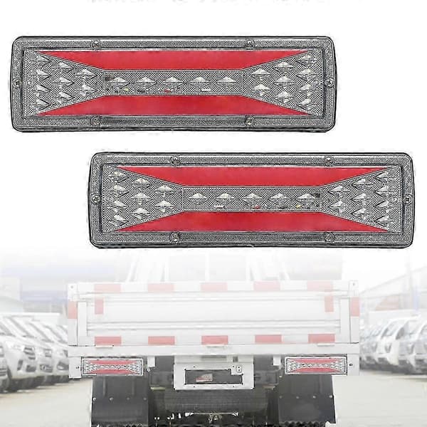 st Vanntette 12V Tilhenger Lastebil LED Baklys Båt Bobil Campingvogn Van Flytende Styring Brems Rygging Trafikk Tåkebaklys 2 STK Stil E 2PCS Style E 12V-24V