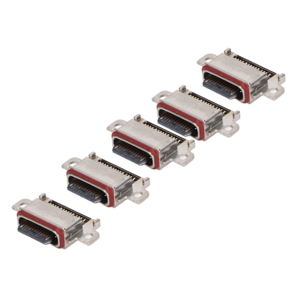5kpl Type C USB-laturiliitin Pistorasia Datan Latausportti Takatulppa Galaxy S10:lle