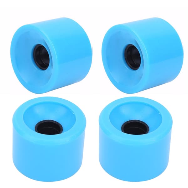 4 stk./sæt Skateboard Høj Elastisk Farverig PU Hjul Tilbehør til de fleste skateboards Blå