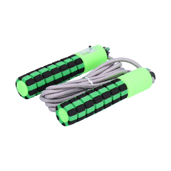 Unisex hopprep med elektronisk räknare justerbar räknehopprep för träning Grön
