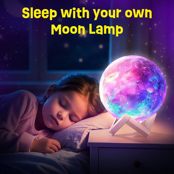 Mal ditt eget månelampe-sett, 3D nattlampe kunsthåndverk for barn 8-12 år, gave til måneelskere gutter jenter 3-12+ Moon
