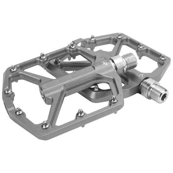 1 par ZTTO mountainbike pedaler aluminiumslegering skridsikker cykelplatform flade pedaler (titanium)