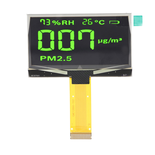2,42 tommers organisk lysdiode LCD-skjerm Inline SSD1309 24PIN 128x64 oppløsning Klar skjermmodul Grønn visning