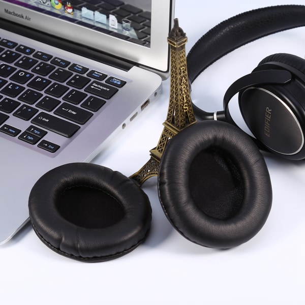 Mjuka utbytesöronkuddar Kudde PU-läder Mjukt skumheadset för Sony MDr V700DJ V500DJ