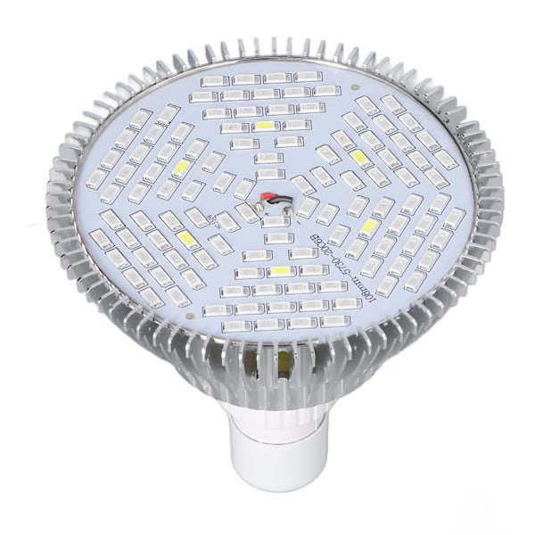 LED Grow Lampe Pære E27 Lavt Energiforbrug Fuld Spektrum Lav Varmegenerering LED Plantevækst Lampe Pære 85‑265V 80W, 120 Perler