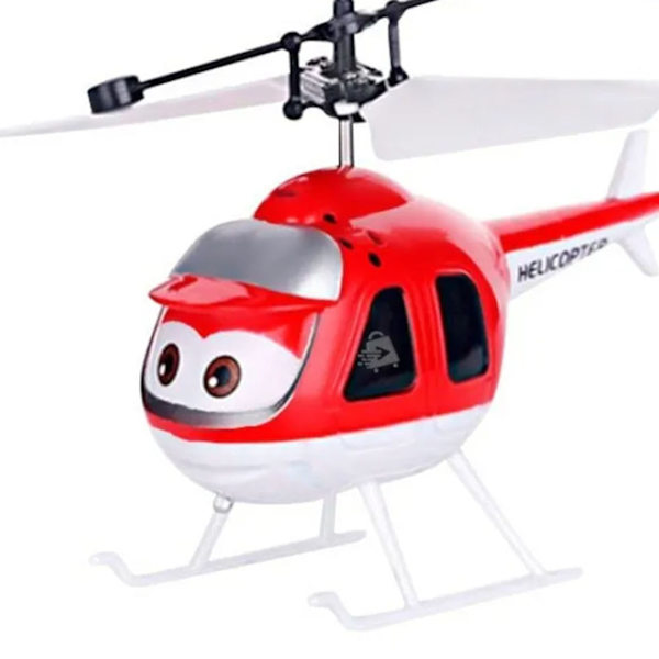 Tegneserie Fjernstyret Helikopter USB Opladbar Automatisk Strømafbrydelse Lys Mini Tegneserie Flyvemaskine