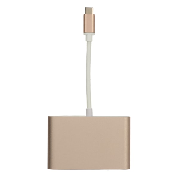 USB 3.1 Type C til VGA Adapter Hub PD 3 i 1 Docking Station Aluminium Type C til VGA Adapter Rosaguld