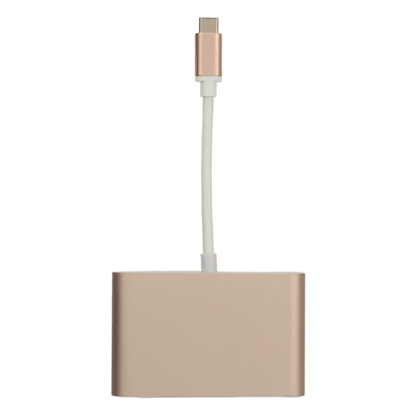 USB 3.1 Type C - VGA-sovitin Hub PD 3 in 1 -telakointiasema alumiinia Type C - VGA-sovitin ruusukulta