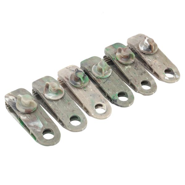 6st Tarp Clips Clamps Heavy Duty Lock Grip Tältfästen Clips Hållare för markistak