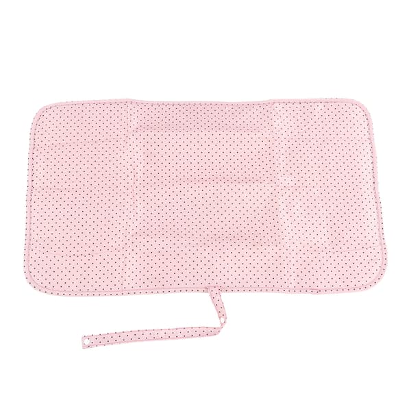 Blöjbytesdyna Vattentät Vikbar Bärbar Nylon Babybytesmatta för Hem Bil Utomhus Rosa