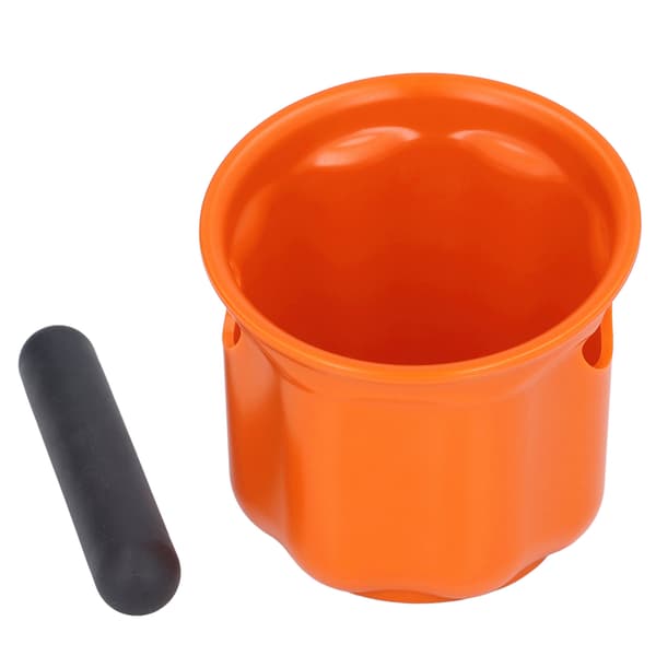 Kaffe Knock Box Stødabsorberende Holdbar Kaffe Dump Bin Cafe Tilbehør til Kaffegrums Orange