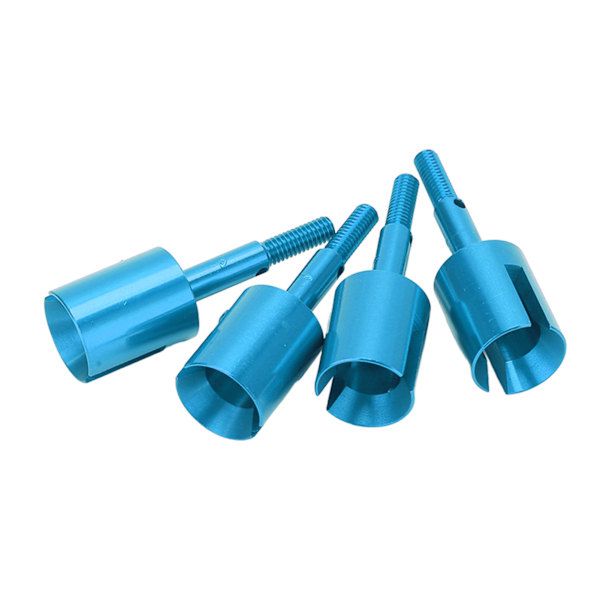 4 stk. RC Diff Cup Differential Joint Cup Aluminium Opgraderingsdel til Tamiya TT02 1/10 RC Køretøj Blå