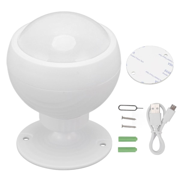 Infrarød bevægelsessensor APP-alarm trådløs PIR-bevægelsesdetektor LED-påmindelse WiFi-sensor Smart Home Security