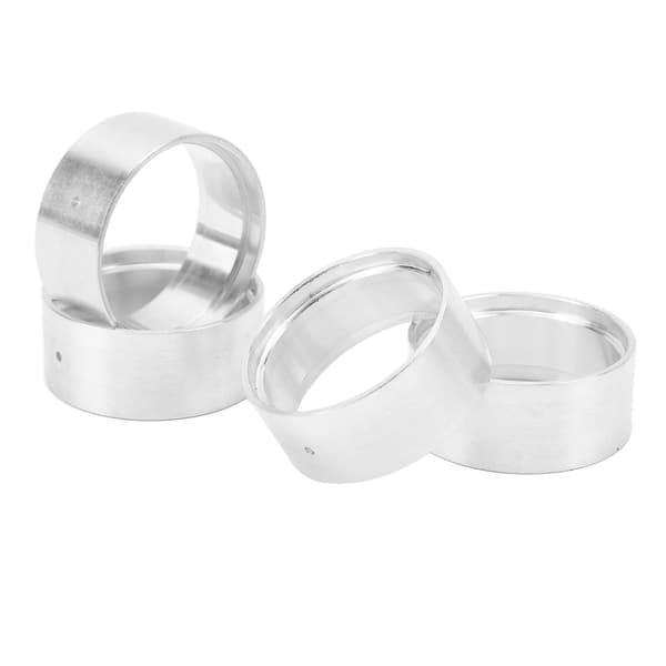 4 st Intern Beadlock Ring Lättvikt RC 1.0in Beadlock Fälg RC Beadlock Hjulring för Axial Scx24 1/24 Silver