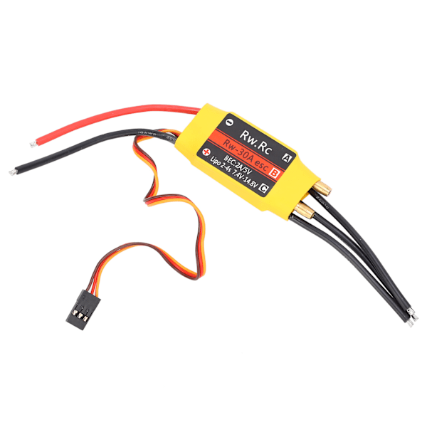 30A ESC børsteløs vannkjøling Elektrisk hastighetskontroller ESC for RC-båtmodell