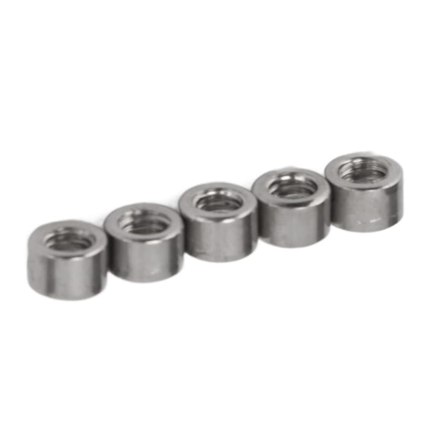 50 stk runde koblingsmuttere M4x0,7 4mm lengde 304 rustfritt stål robuste runde koblingsmuttere for vedlikehold