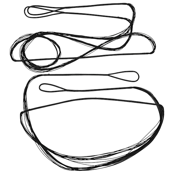 2 stk Bueskydning Bowstring Recurve Bue String 12 tråde 145cm/57.1in 117cm/46.1in Erstatning
