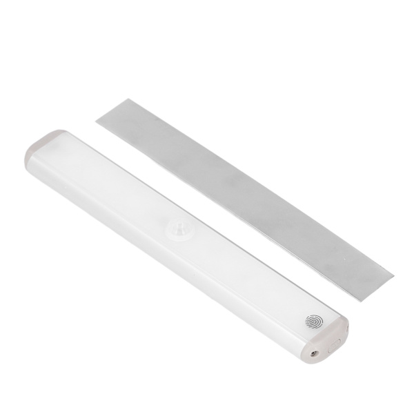 LED-skaplys trådløs infrarød induksjon berøringskontroll USB-lading bakmagnet trinnløs dimming skaplys 1 stk