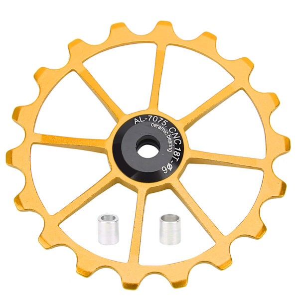 MEIJUN 18T Mountainbike Keramiskt lager Aluminiumlegering Bakväxelremskiva Hjul Guld
