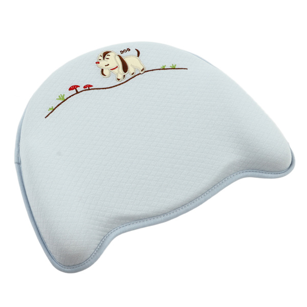 Baby Shaping Pillow Mjuk Andningsbar Ergonomisk Förhindra Platt Huvud Amning Sovkudde Blå 11,61 X 9,06 X 0,79in