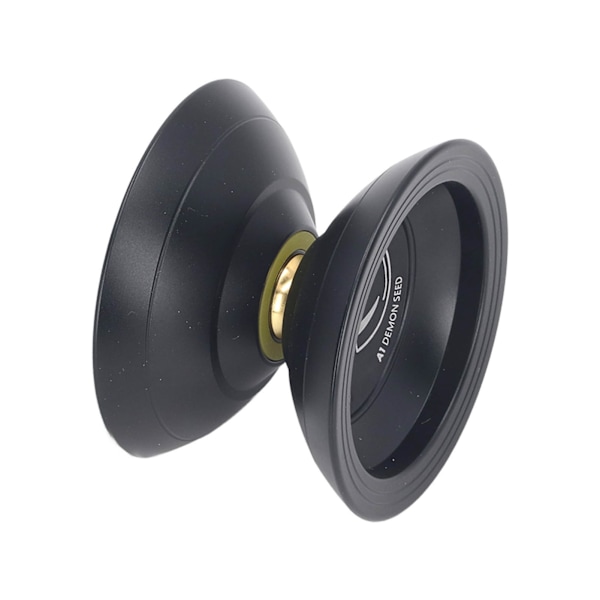 Yo Toy 2 Rotasjonsmoduser String Trick De-stressende Uresponsive Yo-yo med Kulelager for Barn Mørk Svart
