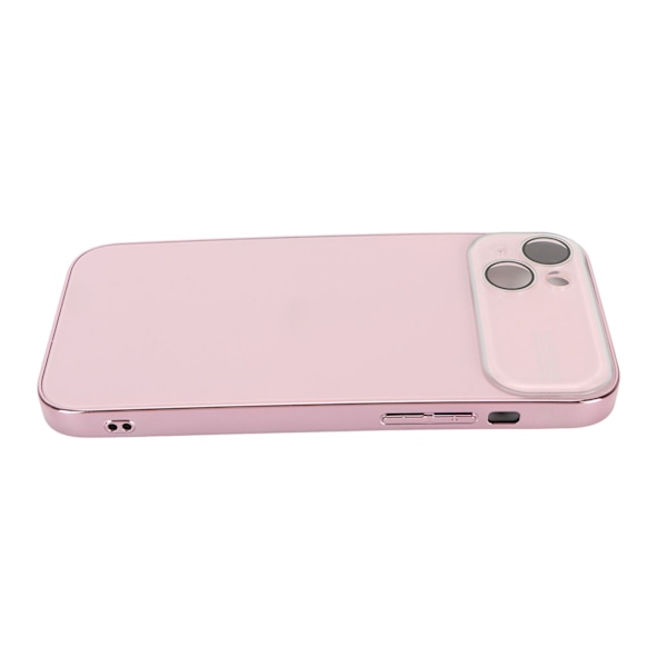 Elektropläterat phone case Stort fönsterobjektiv Kameraskydd Stötsäkert case Anti Scratch Rosa för IPhone 14 Plus