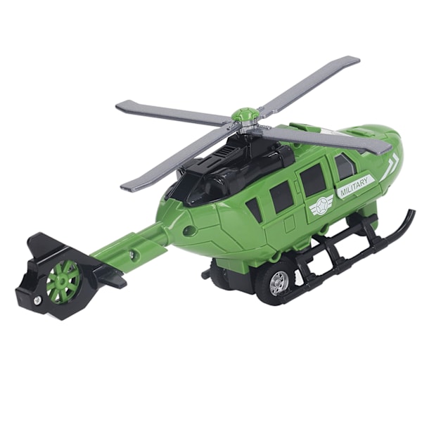 Gjutna helikoptermodell Simulerade gjutna legering tröghetsplan Flygplansmodell Leksak för barn Pojkar Flickor 8,9 tum