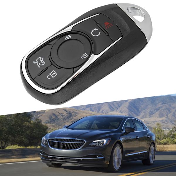 5-painikkeinen auton älykäs kauko-ohjainavain 433MHZ sopii Buick Lacrosse 2017-2019