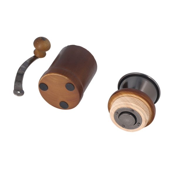 Kaffe Kvarn Manuell Ek Rostfritt Stål Retro Ergonomisk Vevarm Konisk Slipning Kärna Bärbar Kaffeböna Kvarn Mörk Färg