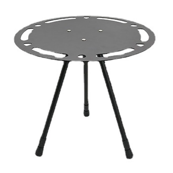 Udendørs sammenklappeligt lille rundt bord bærbart højdejusterbart aluminiumslegering let sammenfoldeligt rundt campingbord