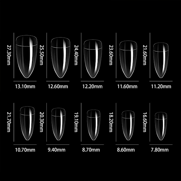 Nail art nail tips speciell nagel form eagle claw art naglar lösnaglar A1