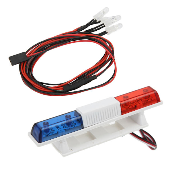 RC Bil LED Lys Fjernbetjening Crawler Simulation Flash Lampe Bar Hvidt Lys med 4 Lys Firkant