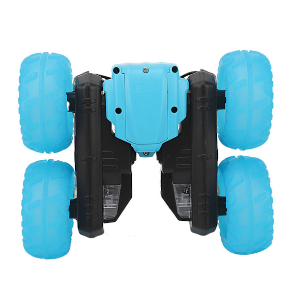 RC Stunt-auto 2.4G Suuri Nopeus Kukkaefekti Kaksipuolinen Tekstinäyttö Kauko-ohjattava Auto 8 Vuotta Täyttäneille ja Vanhemmille Sininen