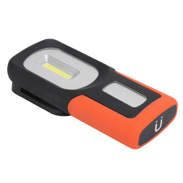 COB Arbetslampa Portabel USB Uppladdningsbar LED-lampa med 360° Roterbar Krok för Camping Fiske Dykning Resor