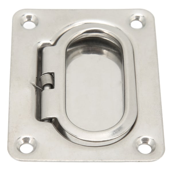 Båd Træk Flush Lift 76x57mm 304 Rustfrit Stål Højglanspoleret Lugetræk Håndtag til RV Yacht
