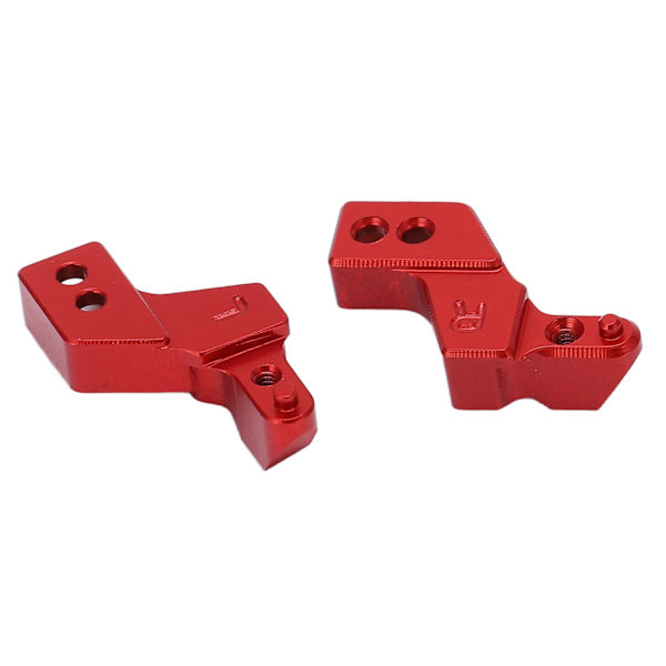 2 kpl Etupuskurin kiinnikkeet Alumiiniseos Kevyet etukiinnitysistuimet ruuveilla ja avaimella AXIAL SCX24 1/24 RC-autolle Punainen