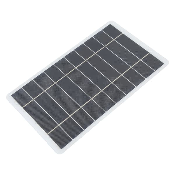 Solpanel Laddare Vit Monokristallin Kisel Bärbar Mini Solbatteriladdare 8W 5V