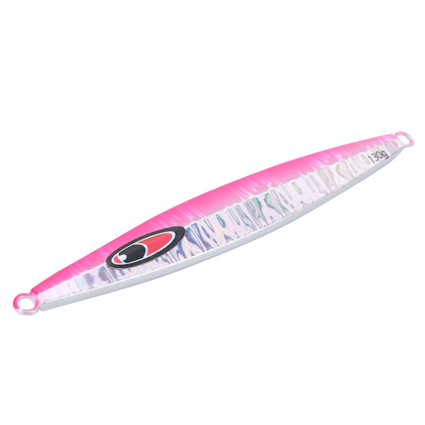 Luminous Lures Raskt Synkende Jernplate Fiskeagn 3D Øyne Agnet Dyphavs Fiskeagn Rosa