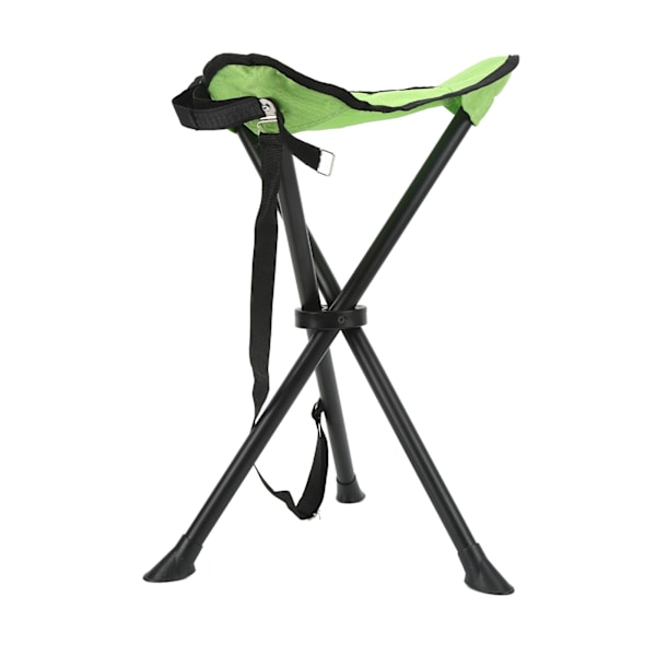 Foldbar Tripod Skammel 200KG Bæreevne Anti-Skrid Sikker Stabilitet Bærbar Foldbar Stol til Udendørs Fiskeri Camping Picnic Grøn