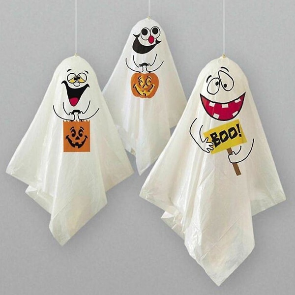 Halloween Hanging Ghost Spooks Juhlakoristeet 3 Kummitusilmapallo sisätiloissa ulkona