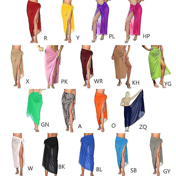 Blød Sarong Strand Cover Up til Kvinder Marineblå