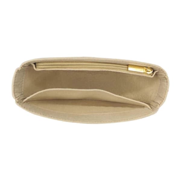 Väskorganiseringsinlägg Designerorganiseringsväskfoder för axelväska Light Khaki Open Top