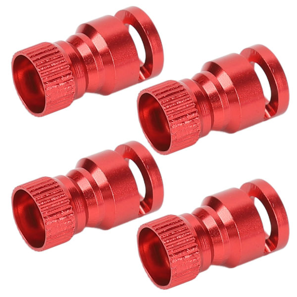 4 st RC Karossfäste Kolumn Hål Lokalisator Aluminiumlegering för PC PVC Fjärrkontroll Bilskal Röd
