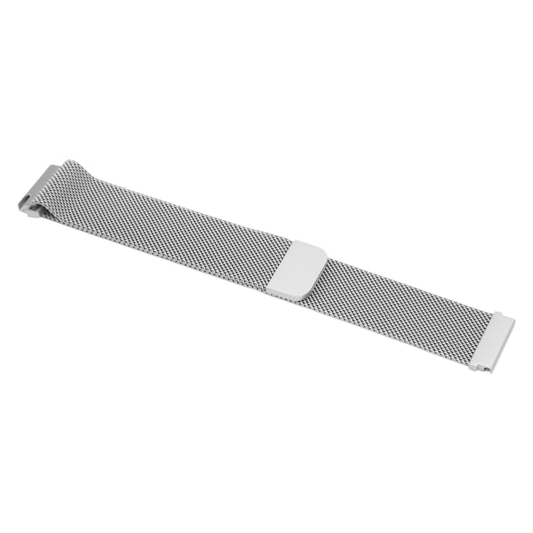 20 mm metall netting klokkebånd i rustfritt stål hurtigutløser generell klokkerem for Galaxy Watch for Vivoactive HR for Amazfit GTS 2 Mini Silver
