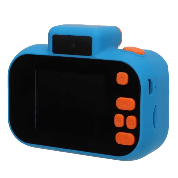 Barnekamera HD 40MP Dobbel Kamera 2.0-tommers IPS-skjerm 600mAh Nattesyn USB Oppladbart Digitalt Videokamera for Barn Blå