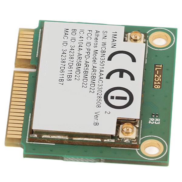 5G netværkskort Mini PCIe 2.4GHz 5GHz 300Mbps BT 4.0 Plug and Play 5G trådløst kort til Win 7 8 10 bærbar computer