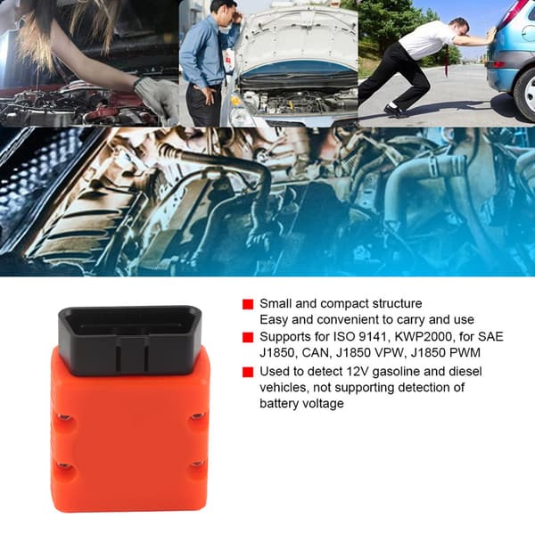 KONNWEI OBD2 KW902 ELM Bil Bluetooth Diagnostisk Værktøj Auto Scanner Kode Læser til Telefon Orange