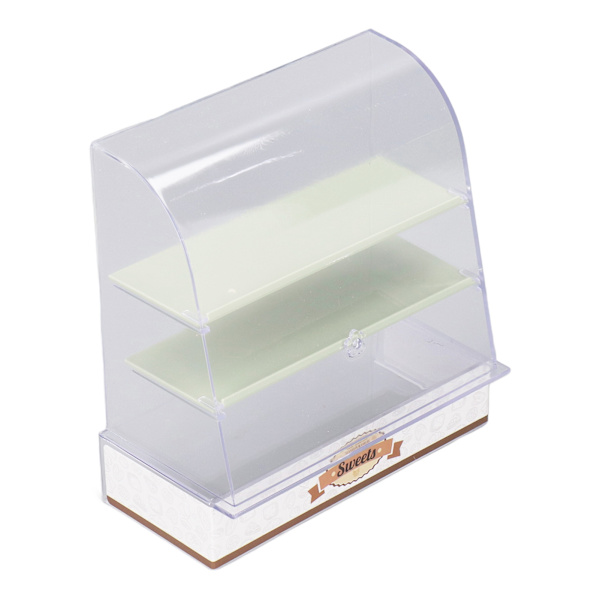 1:12 Dukkehus Kage Vitrine DIY Miniature Bageri Dessert Display Vitrine Model Dukkehus Tilbehør Grøn