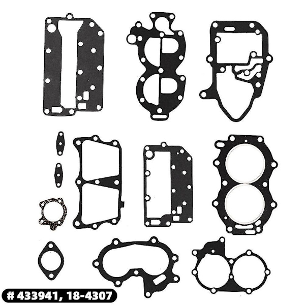 Pakningssæt Powerhead til Johnson/evinrude 25/35hk 2 cylinder X-ref 433941